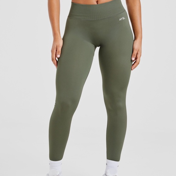 Olive Green High-Waisted AYBL adapt seamless Leggings - Picture 2 of 8